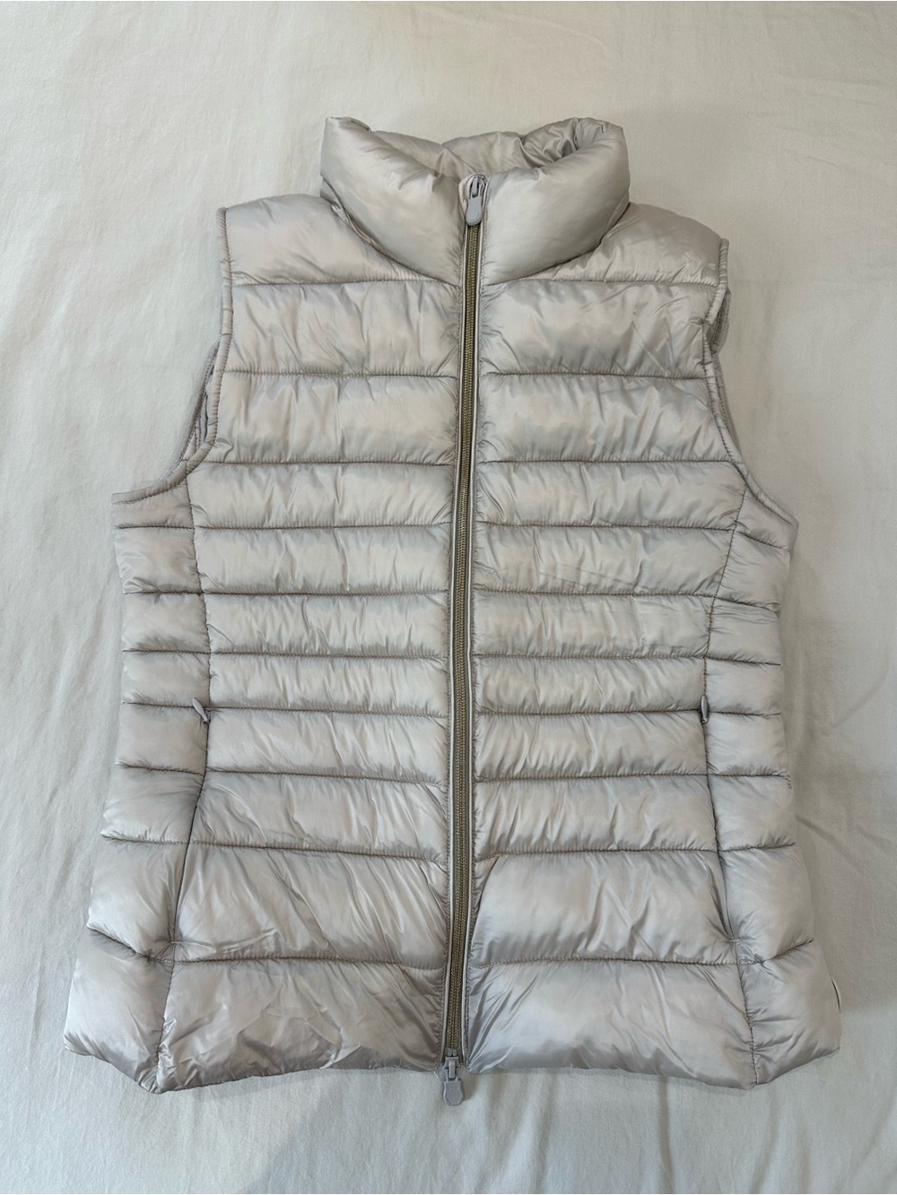 Save the Duck Champagne Quilted Puffer Vest